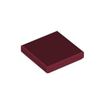 乐高/LEGO零件 4539105 4177046 3068 深红色 2x2 光面板 3068b
