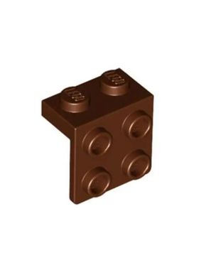 乐高LEGO零件 6117976 44728 92411 21712 红棕色 1x2托架6075212