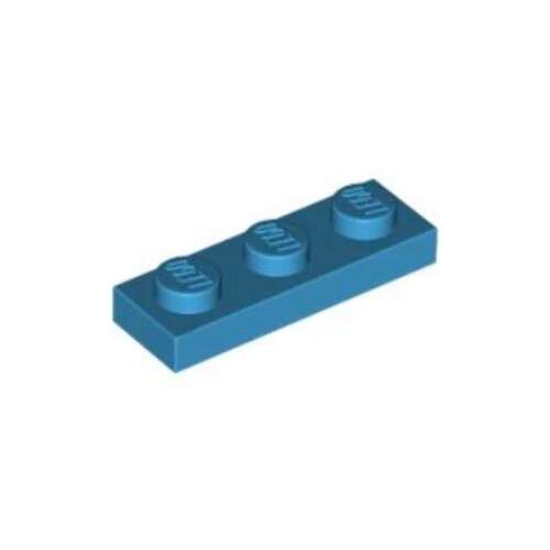 乐高/LEGO积木零配件 6153538 3623 6089780 深湖蓝色 1x3 基础板