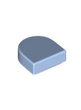 乐高/LEGO积木零件 6372233 24246 35399 亮浅蓝色 1X1半圆光面板