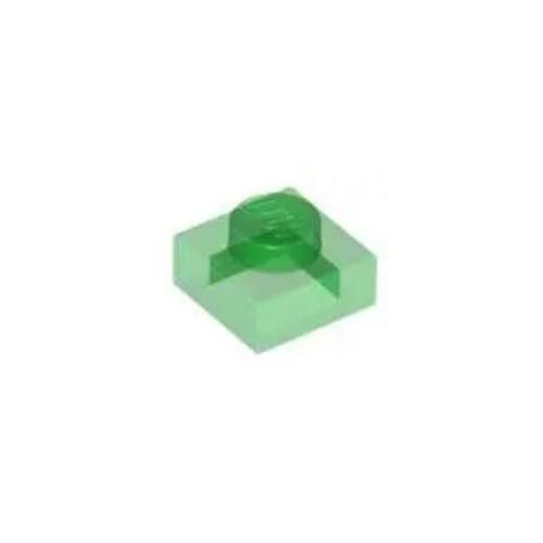 乐高/LEGO积木零件 6252046 3024 3000848 透明绿色 1x1 基础板