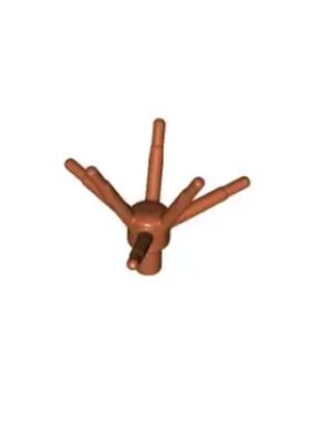 乐高/LEGO零配件 6269941 19119 深橙色 植物 6杆花茎干6151196