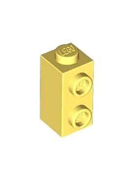 乐高/LEGO零件 6430416 32952 亮浅黄色 1x1x1-2/3单侧双凸点砖