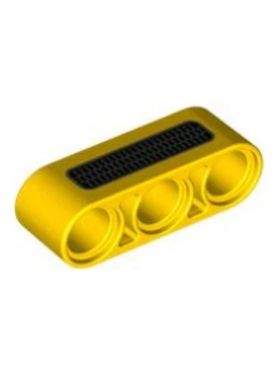 乐高/LEGO零配件 6335195 32523pr0002 黄色印刷件 1x3 孔臂