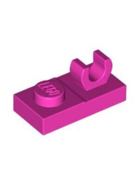 乐高/LEGO零件 6375007 44861 深粉色1x2顶部带夹口板 92280