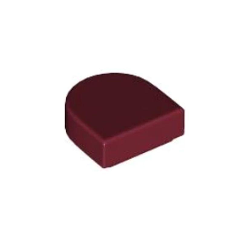 乐高/LEGO零件 6322997 24246 35399 深红色 1X1 半圆光面板