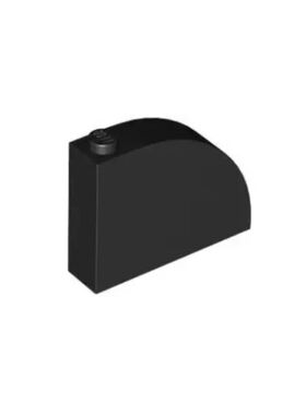 乐高/LEGO积木零件 6322135 65734 6510200 黑色 4x1x2 2/3弧形砖