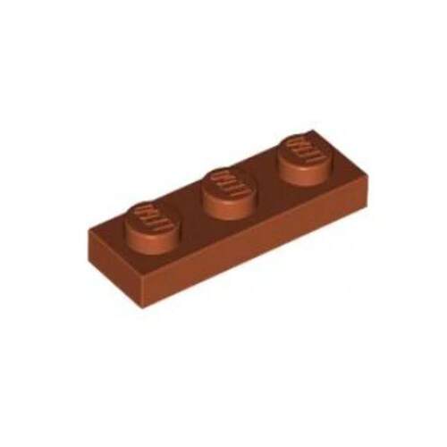 乐高/LEGO积木零件 6186007 3623 深橙色1x3基础板