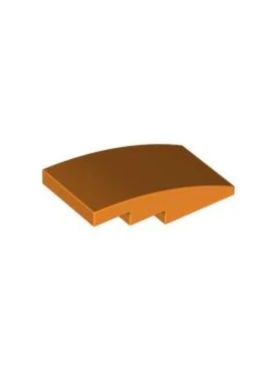 乐高/LEGO积木零配件 6054529 93606 橙色 2x4 斜坡面砖弧形砖