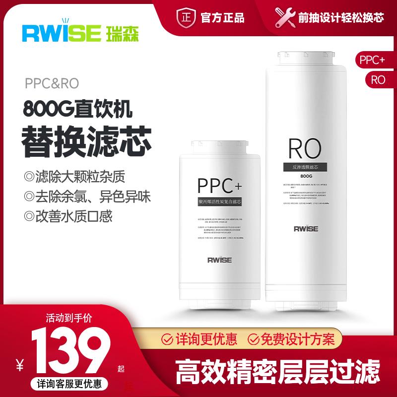 Rwise瑞森净水器家用大通量直饮机PPC复合滤芯RO反渗透滤芯替换
