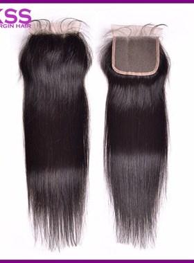 9A 4X4 lace closure frontal hair straight wave human hairs