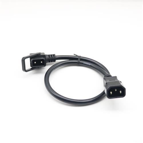 绿源锂电新国标电动车充电桩插头转换接头圆针充电口 输出放电线