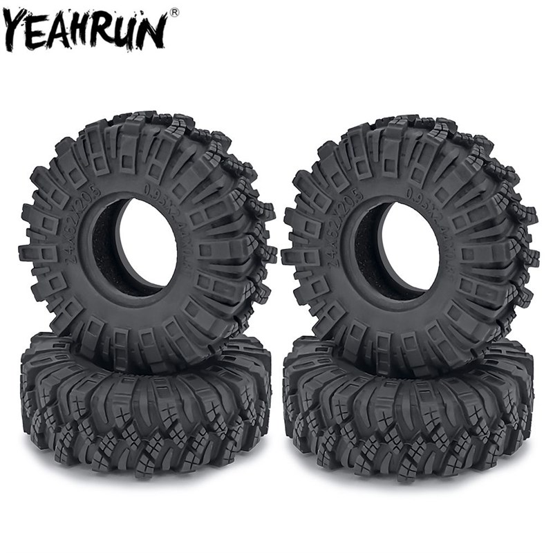 YEAHRUN 4Pcs 24x62x20.5mm 1.0 inch Terrains Wheel Tires for