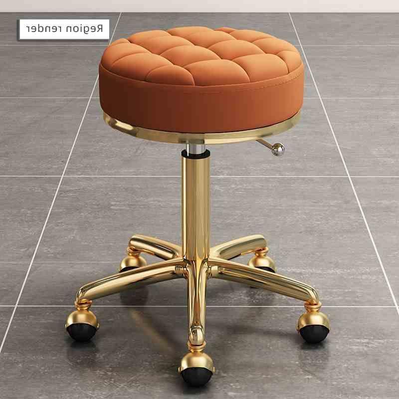 新款发店椅子旋转升降圆凳子美发大工凳滑轮剪发凳美包邮