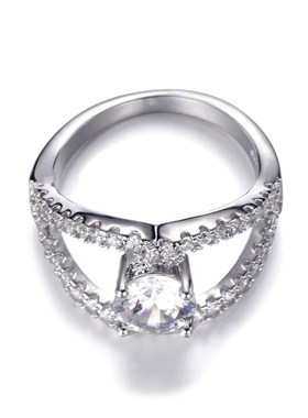 Zhenrong new cool ring flash diamond engagement ring jewelry