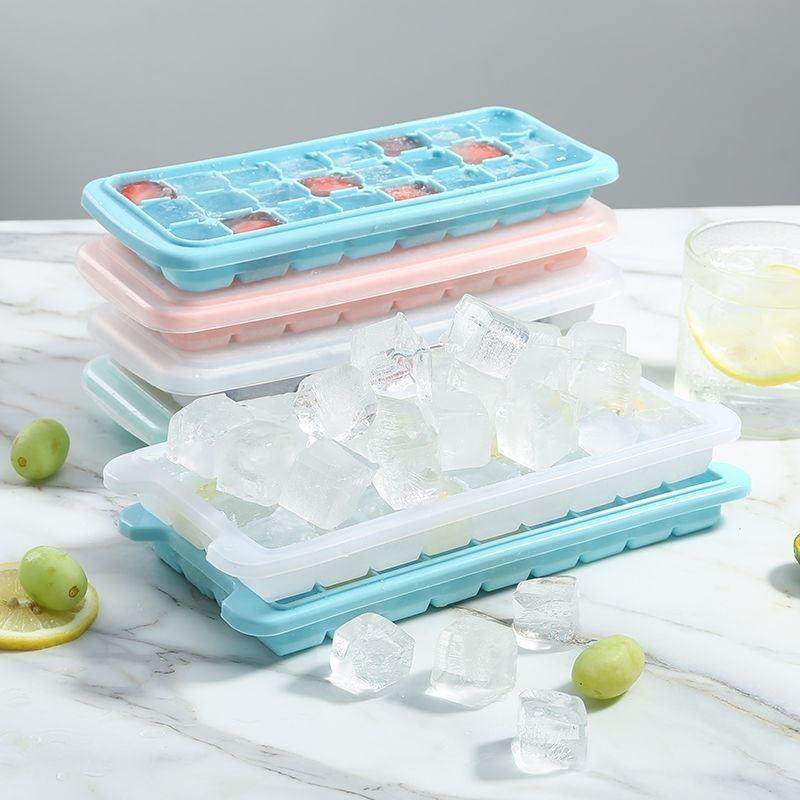 Silicone ice cube tray bar whiskey large square ice mold wit