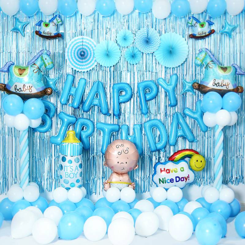Birthday decoration scene girl balloon decoration package ch