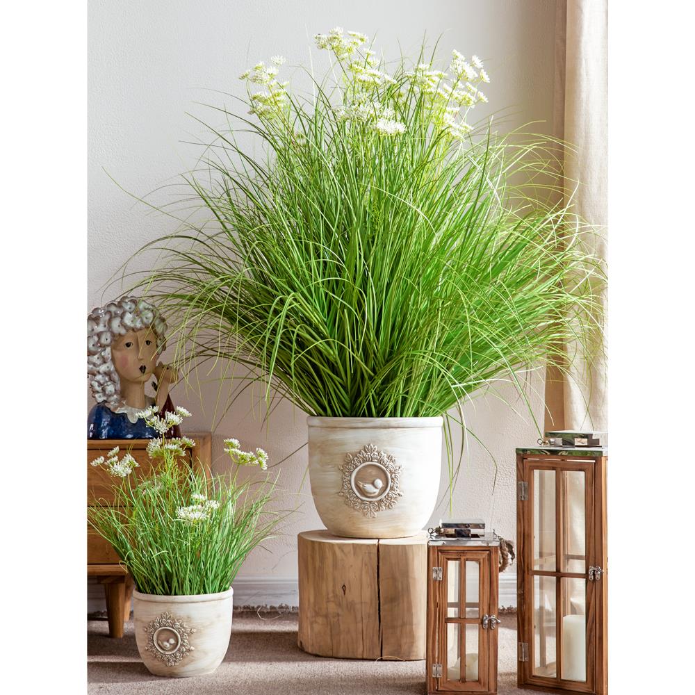 ins风网红彷生绿植彷真胡萝卜花室内客厅落地装饰假植物盆栽摆件