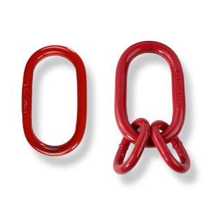 高强度合金碳钢强力环子母环椭圆环加大加宽大体圆环梨形环吊索具