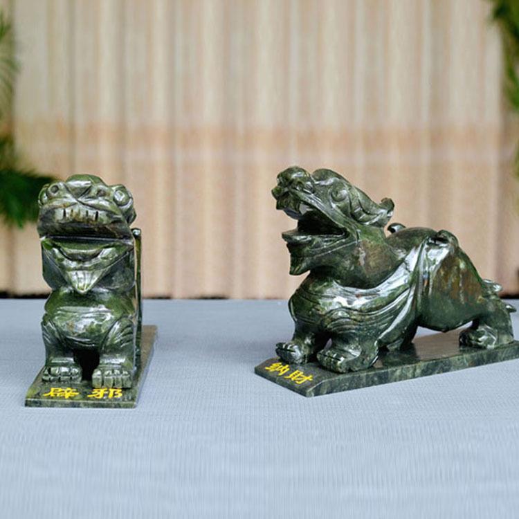 南玉双貔貅材质貔貅家居饰品礼品摆件大量