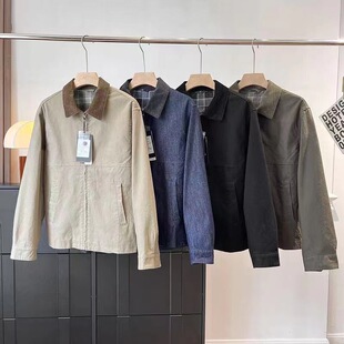 UINQUT/男装女装休闲拉链短茄克外套巴恩风翻领夹克478230/480827