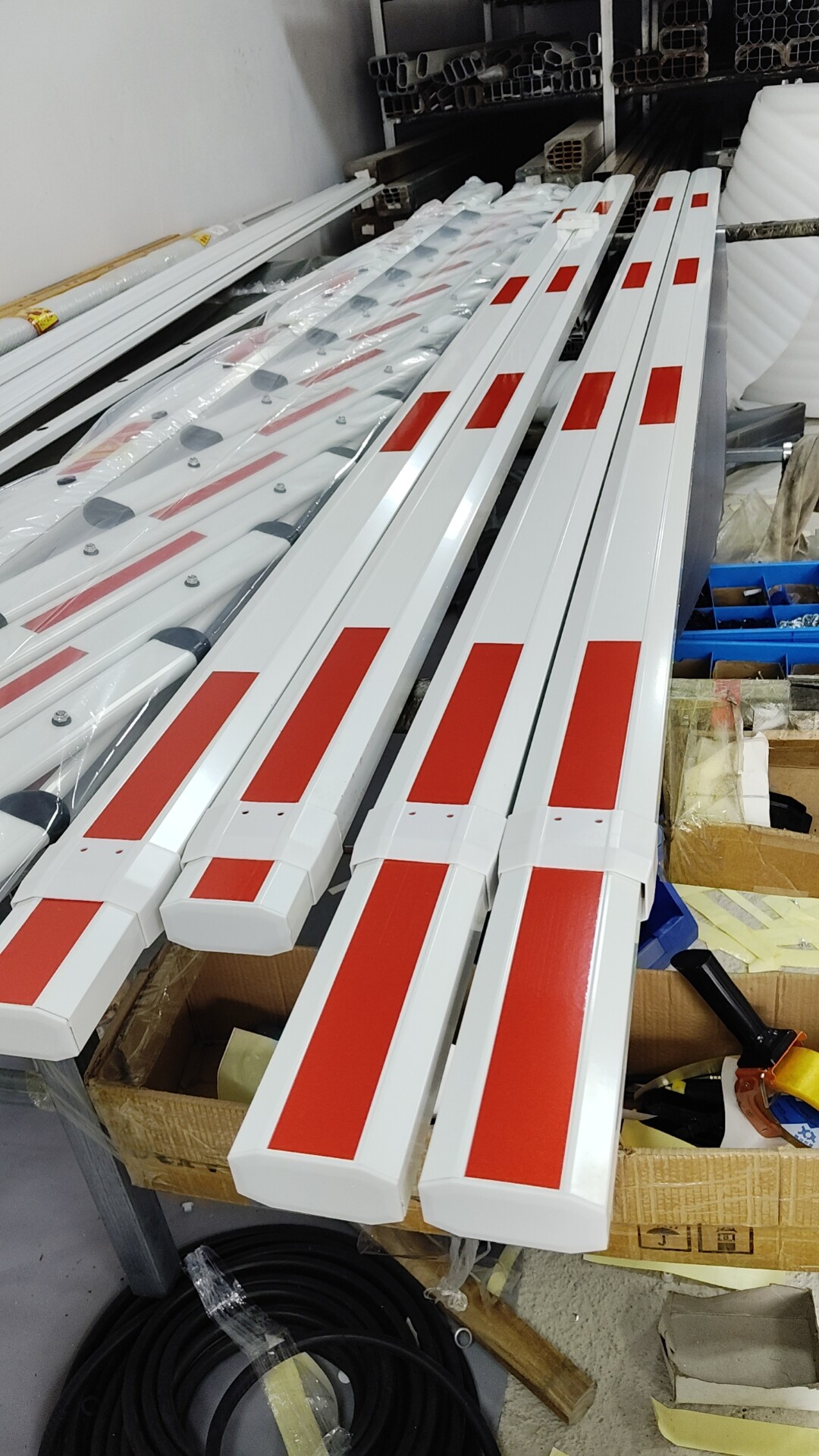 道闸栏杆八角道闸杆栅栏停车场道闸升降起落直杆小区门岗挡车拦杆
