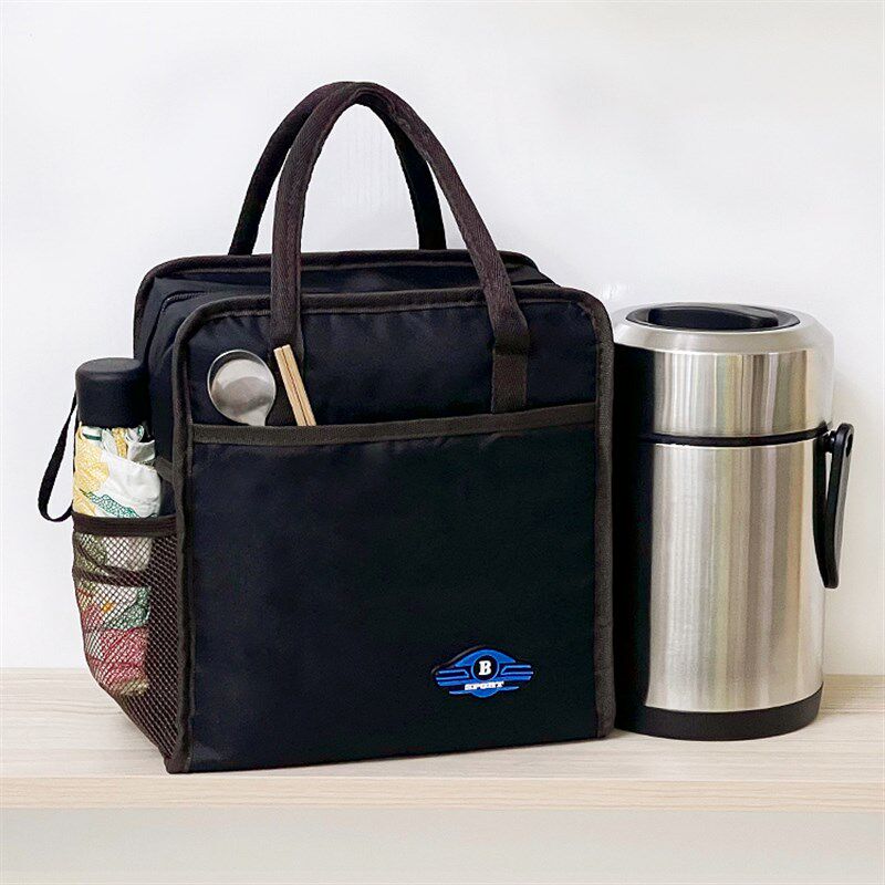 大容量手提便当包上班带饭包铝箔保温鲜袋简约饭袋外出饭盒收纳袋