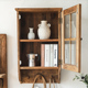 润家家居民宿实木小壁柜挂墙式 客厅厨房壁橱置物架墙上置物柜墙柜