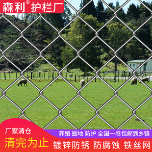 防锈镀锌铁丝网围栏网养鸡牛羊养殖防护网围墙护栏网隔离铁网格网