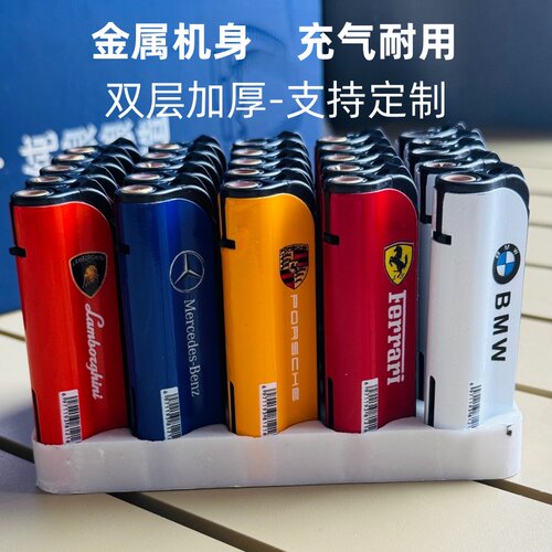 高档耐用金属防风打火机定制订做印字创意广告批发充气火机正品//