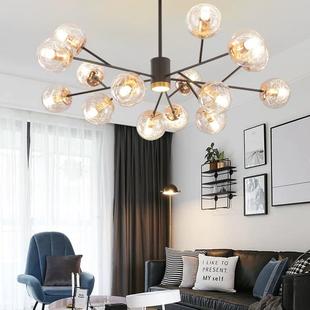 新品 新款 时尚 铝丝球玻璃客厅灯 餐厅家用卧室 直销后现代北欧风格