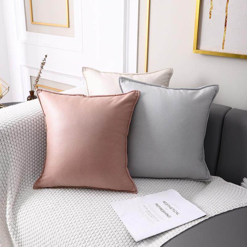 新款直销北欧科技布抱枕轻奢沙发客厅床头办公室皮靠枕靠垫橙色枕,居家布艺,抱枕被,淘宝优惠券,粉丝福利购,淘宝优惠卷
