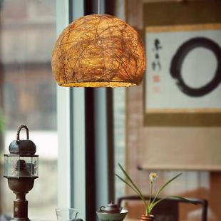 卧室 创意日式 新款 直销田园尹枫北欧吊灯藤编竹艺民宿客栈简约风格