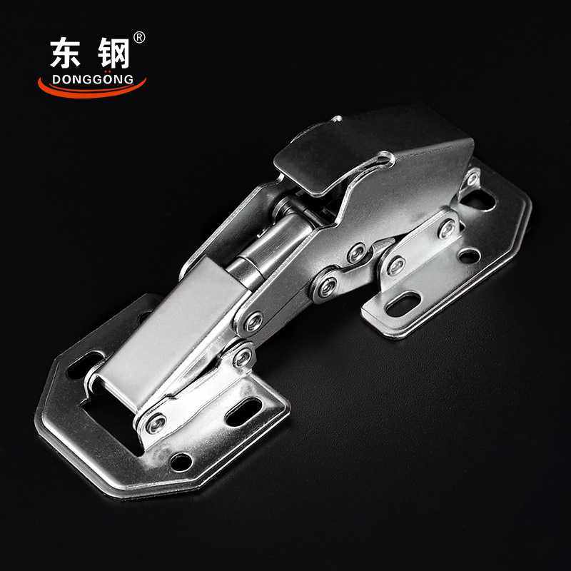 新款直销东钢厨门柜门阻尼免开孔青蛙铰链衣橱拱桥式五金配件弹簧,基础建材,铰链,淘宝优惠券,粉丝福利购,淘宝优惠卷