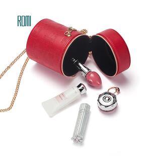 新款直销高档欧式戒指手镯收纳挎包红色中国风时尚首饰盒旅行便携