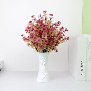 直销仿真中香草把束假花绿植摆件花束婚庆装 新款 饰塑料金钱叶人造