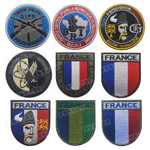 新款直销法国特种系列FRANCE刺绣臂章士气章背包贴魔术贴工厂直销