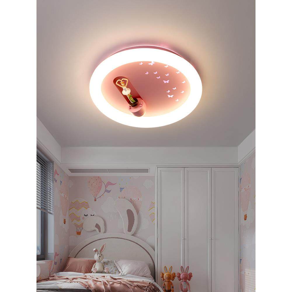 新款直销女儿房卧室灯吸顶灯 创意个性粉色芭蕾舞公主房间儿童灯