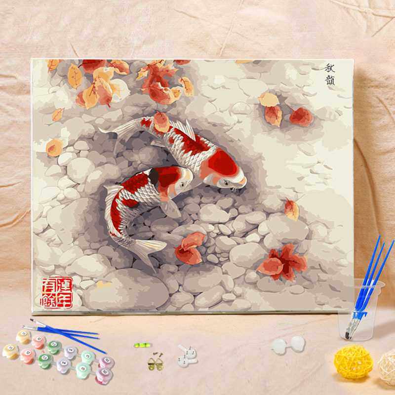 新款直销数字油画diy手绘客厅大幅风景装饰画diy油画8,家居饰品,DIY/数字油画,淘宝优惠券,粉丝福利购,淘宝优惠卷