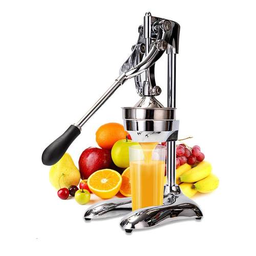 新款直销不锈钢商用家用手动榨汁机橙子石榴榨汁器雪梨西瓜柠檬水