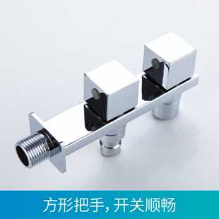 新款直销铜洗衣机家用4分加长黑色双用一进二出拖把池单冷水龙头