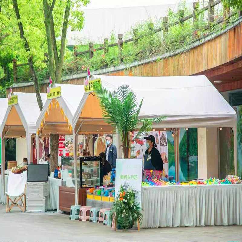 新款直销夜市蓬网红摆摊移动帐篷加粗营地户外庭院帐篷商用遮阳伞