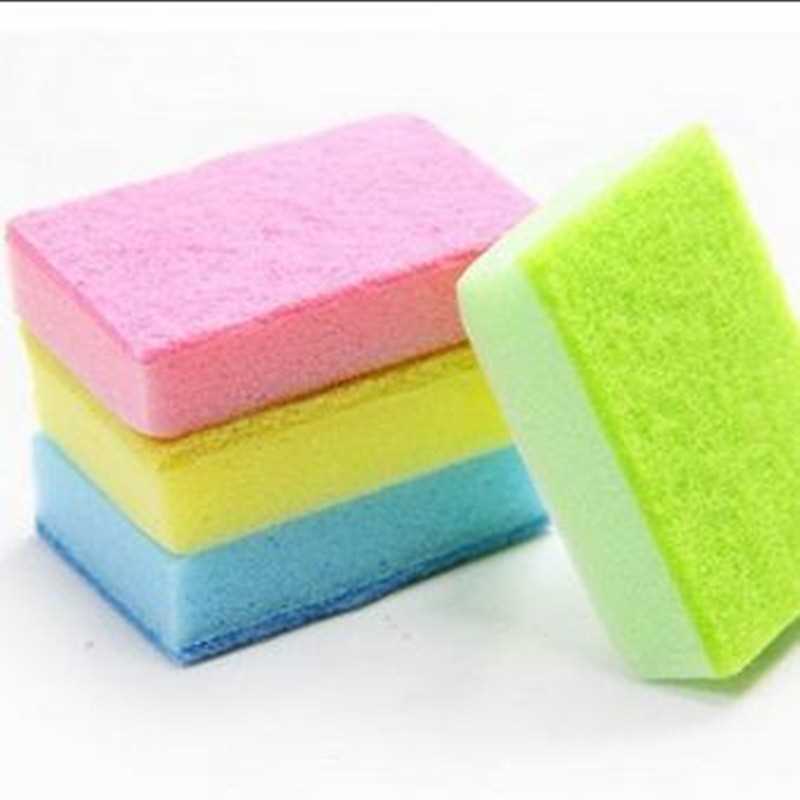 新款直销彩色双面海绵擦洗碗百洁布厨房去污清洁海绵块魔力擦洗锅