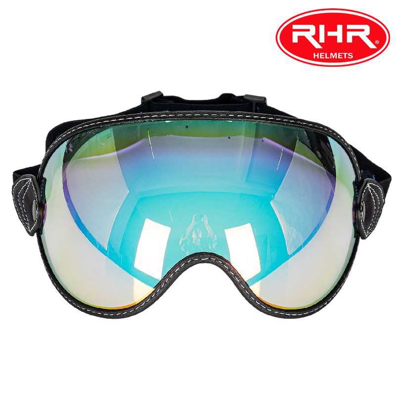 新款直销新款复古全盔面罩镜片JET头盔镜片DIY改装头盔镜片适合各