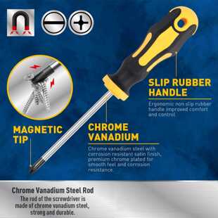 新款直销11件磁性螺丝刀套装拥有十字 一字槽尖头专业缓冲握把 一