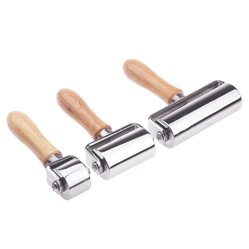 新款直销DIY皮具手缝皮艺菱斩皮雕压边器滚边器滚筒胶滚轮牛皮革