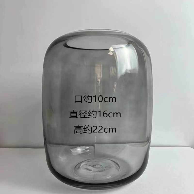 新款直销直销简约创意玻璃花瓶微景观鱼缸家居客厅软装8