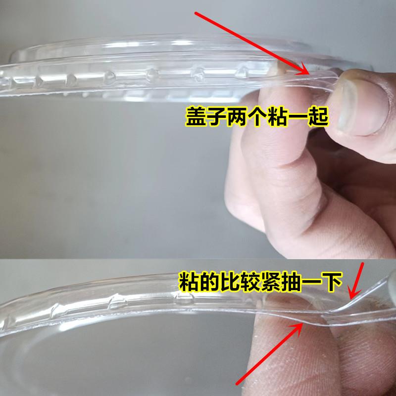 新款直销牛皮纸碗一次性餐盒圆形加厚带盖汤碗快餐盒外卖卤肉饭打