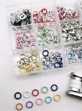 新款直销200套9.5MM10色五爪扣子空心彩色五抓扣铜金属儿童纽扣