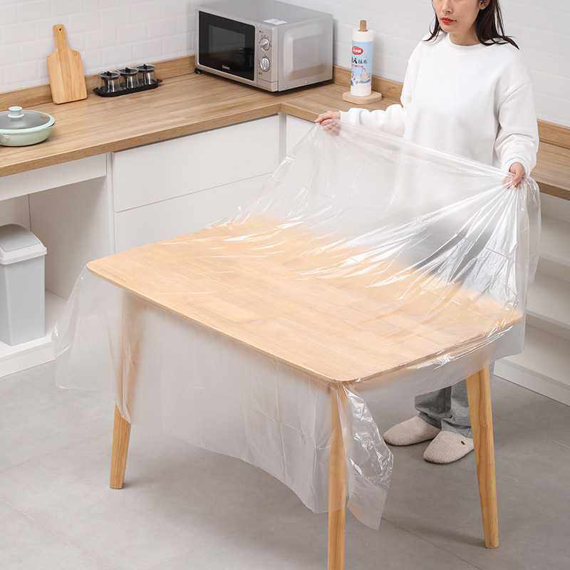 新款直销【美丽雅】一次性桌布家用塑料方形加厚薄膜大号透明防水,餐饮具,保鲜膜套,淘宝优惠券,粉丝福利购,淘宝优惠卷